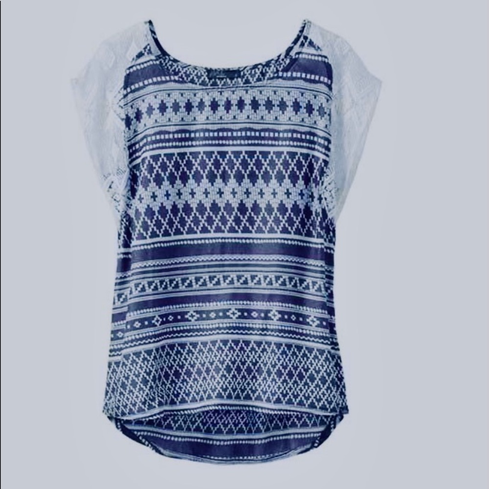 NEW prAna Women's Geometric Pattern Aleen Top Size Small